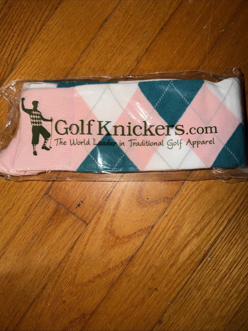 Golf Knickers Colorful Knee High Argyle Cotton Socks For Men Pink White Green